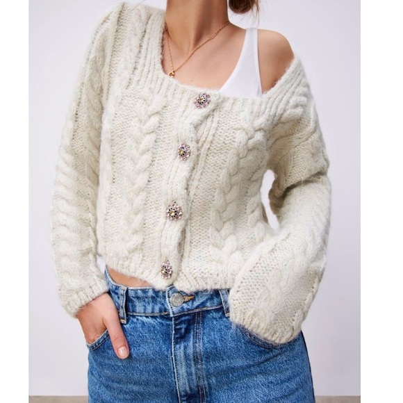 Zara spakly Jewel button jacket - Picture 1 of 11